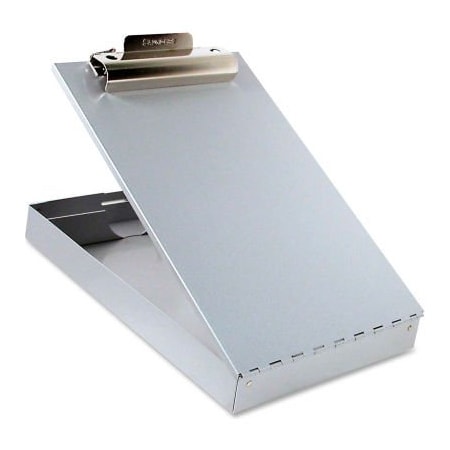 Saunders Mfg Saunders Redi-Rite Aluminum Storage Clipboard, 8-1/2" x 12", Silver 11017